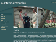 Tablet Screenshot of mastersceremonies.com